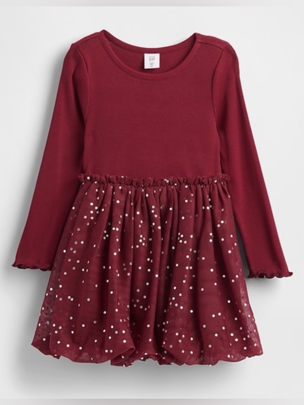 Gap toddler mixed media tulle bubble sparkle dress 4T